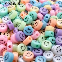 30pcs 8mm Colorful Resin Beads Flat Round Smiley Beads Spacer Beads For Jewelry Making Diy Bracelet Necklace Jewelry Wholesale
