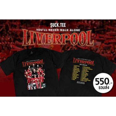 [️ฟอลร้าน เพิ่ม!️] เสื้อยืดคอตตอน 100% ลาย Best Team of LiverpoolS-5XL