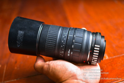 (For Fujifilm Mirrorless ทุกรุ่น) ขายเลนส์ TELE มือหมุน งบประหยัด Sigma 100-300mm F4.5-6.7 Serial 1133535 +Hoodแท้