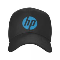 New Available HP Logo Baseball Cap Men Women Fashion Polyester Solid Color Curved Brim Hat Unisex Golf Running Sun Adjus