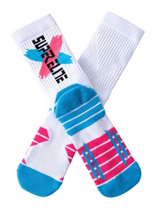 elite-basketball-socks-mens-mid-length-tube-sweat-absorbing-shock-absorbing-towel-bottom-thickened-high-top-wild-running-sports-socks