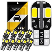 10X LED W5W Canbus T10 12V White Car Interior Light Parking Lamp Bulb For Renault Duster Megane 2 3 Logan Clio Fluence Captur