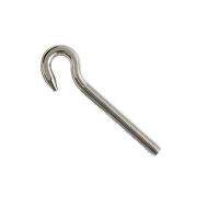 แพคคู่ 2 ตัว Heavy Duty 304 Stainless Steel Hook Bolt, Eye Screw Threaded Bolt - Silver, M10