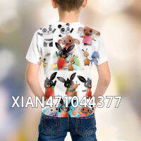 Cute Cartoon Kids British Bing Bunny 3d T-shirts Boys Girls Short Sleeve Children Funny 07