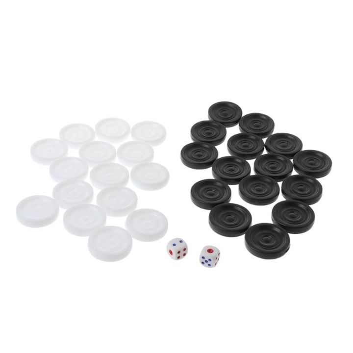 30pcs-black-amp-white-backgammon-chess-plastic-international-draughts-checkers