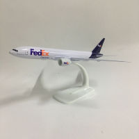 JASON TUTU 20cm Plane Model Airplane Model FedEx Aviation Boeing 777 Aircraft Model 1:300 Diecast Metal Airplanes Planes Toys