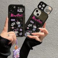 yqcx001 sell well - / Sanrio Kuromi With Doll Ornaments Makeup Mirror Phone Case For Iphone 11 12 13 14 Pro Xs Xr X Max 7 8 Plus SE Shockproof Cover