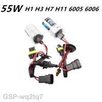 2023☂2X หลอดไฟซีนอน Hid 55W หลอดไฟ H1 H3 / H9 H27 H11 880/881 9005 HB3 H10 HB4หลอดไฟ9006หลอดสำหรับชุดอุปกรณ์