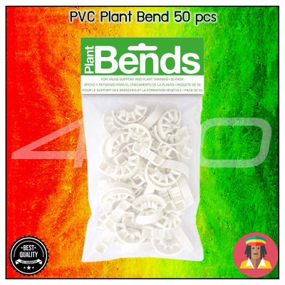 Reusable White PVC Plant Bends 50 Pieces / Bag - for truss support and plant low stress training or remove fan leaves