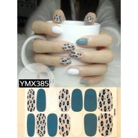 YMX23 3D Nail Sticker Moon Star Flowers Cartoon Leopard Grid Rivet Gold foil DIY Nail Art Manicure Waterproof