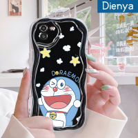 Dienya เคสปลอกสำหรับ Samsung A03 M02 A02เคสมือถือ A03s F02s ลายการ์ตูนโดราเอมอนน่ารักขอบคลื่นเนื้อครีมกันกระแทกแบบใสนิ่มเคสโปร่งใสลายกล้องถ่ายรูปสีอ่อนโยนป้องกัน