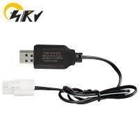 เครื่องชาร์จ USB พร้อมปลั๊กตัวผู้ KET-2P สำหรับชุดแบตเตอรี่ Ni-MH และ Ni-Cd 7.2V พร้อมไฟ LED และการป้องกัน BMS