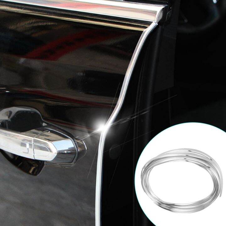 20ft-chrome-moulding-trim-strip-car-door-edge-scratch-guard-protector-cover-silver