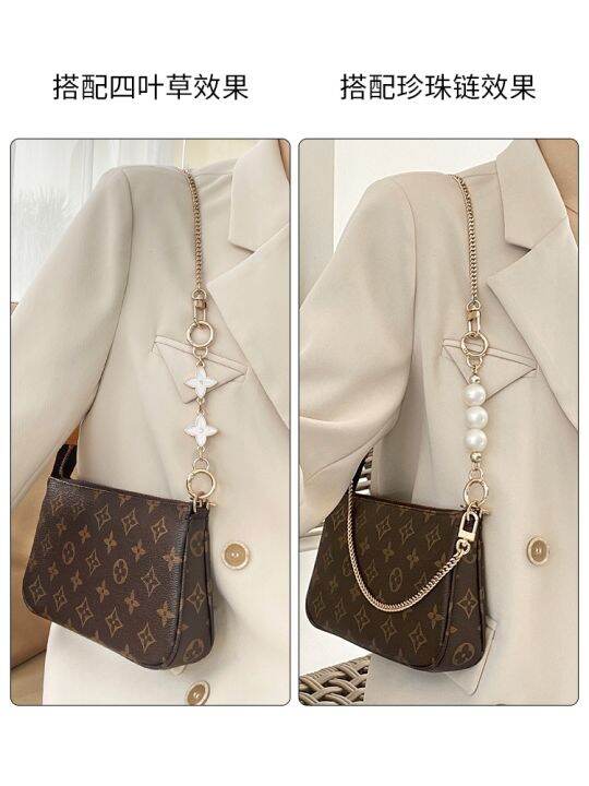 suitable-for-lv-mahjong-bag-five-in-one-chain-accessories-shoulder-strap-messenger-armpit-lengthened-pearl-bag-extension-chain