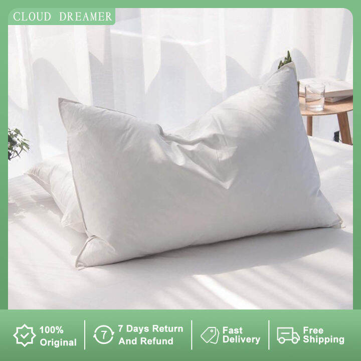 Cloud Dreamer Luxury Goose Feathers Down Pillows for Sleeping Queen ...