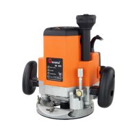 เครื่องตัดไม้เครื่องแกะสลักงานไม้เครื่องเซาะร่องขอบแบน Trimmer Electric Router Tapping Machine