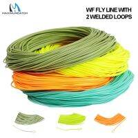 [HUYE Outdoor Store] Maximumcatch 1/2/3/4/5/6/7/8wt น้ำหนัก Forward Fly Line 100FT ตกปลาลอยพร้อมห่วงเชื่อมหลายสี