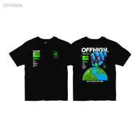 OFF HIGH HAPPY WORLD V2 BLACK T-Shirt {in store}