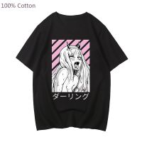 Zero Two Japanese Anime Tshirt Manga Tshirt Darling In The Franxx Mens Clothing Gildan