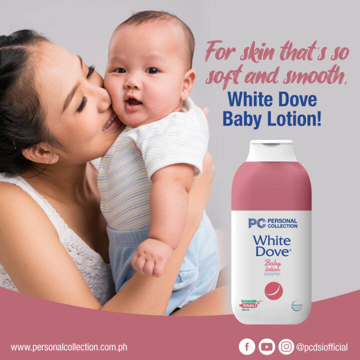 Baby Lotion White Dove 200 mL mild & hypoallergenic