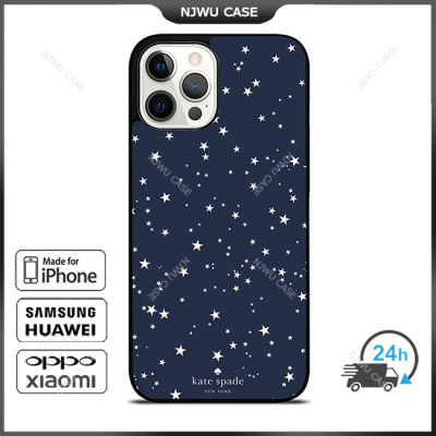 KateSpades Blue Star Phone Case for iPhone 14 Pro Max / iPhone 13 Pro Max / iPhone 12 Pro Max / XS Max / Samsung Galaxy Note 10 Plus / S22 Ultra / S21 Plus Anti-fall Protective Case Cover