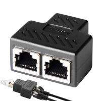 1ถึง2 LAN Ethernet Network Splitter Extender Plug Adapter RJ45 Splitter Adapter Connector Network Connections Adapter