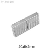 10/20/30/50/100/200PCS 20x6x2 Block Strong Powerful Magnets N35 Rare Earth Neodymium Magnet 20x6x2mm Permanent Magnet 20x6x2