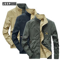 JEEP SPIRIT 1941เสื้อโค้ทแจ็คเก็ตชายฤดูใบไม้ร่วง ESTD หลวมทหารเสื้อแจ็คเก็ตลำลองกลางแจ้ง