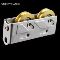 2pcs/lot Home Sliding Door Stainless Steel Pulley Wheel Panning Cupboard Door Sliding Track Roller Pulley Furniture Hardware