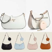 GUESS new European and American simple style mother bag armpit bag solid color dumpling bag crescent moon bag one shoulder Messenger bag