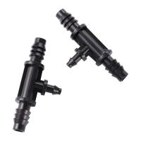 20 Pcs Variable เส้นผ่านศูนย์กลางภายใน8มม. ถึง4มม. ท่อ Tee Hose Splitter Barbed Water Hose Connectors สวนชลประทานท่อฟิตติ้ง