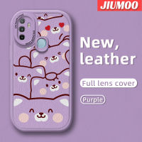 เคส JIUMOO สำหรับ OPPO A53 2020 4G A53s 4G A32 A33 2020 A11s เคสมีลวดลายดีไซน์ใหม่เคสใส่โทรศัพท์หนังนิ่มป้องกันการตกด้วยเคสป้องกันกล้องเลนส์คลุมทั้งหมด