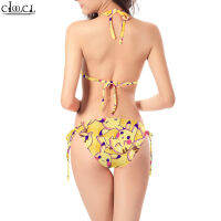 CLOOCL Anime Pokémon Pikachu Bikini 3D Print Summer Women Two-piece Suit Swimsuits