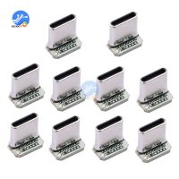 【cw】 1/5/10 pcs USB 3.1 Type C Vertical Patch Board 16pin 4 Welding Wire Data Band PCB Male Head 16P Usb Connector