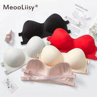 MeooLiisy New Strapless Beauty Back Bra Women Wireless Seamless Underwear Sexy Non Slip Push Up Lingerie