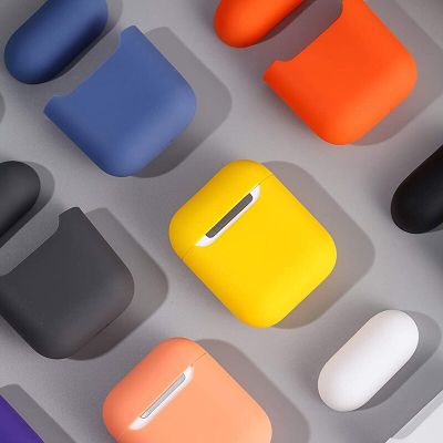 TPU Silicone Case Protective Cover for AirPods 1/2 Earphones (AirPods Not Included) Headphones Accessories