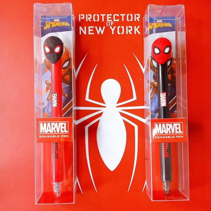 marvel-spider-man-erasable-pen-sm-1820-ปากกาลบได้-1-ด้าม-ปากกาลบได้-ลายการ์ตูน-สไปเดอร์แมน