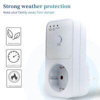 Automatic Voltage Protector Socket Switcher AC 220V Power Surge Safe Protector EU Plug Socket Voltage Safe Refrigerator Protect