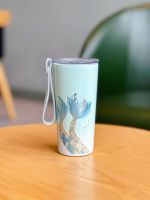 Starbucks 22nd Anniversary Cup New Sea Blue Retro Mermaid Tail Small Fresh Portable Stainless Steel Water Cup