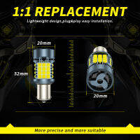 DXZ 2Pcs 1156 BA15S BAU15S P21W T20 7440หลอดไฟ LED Canbus 48SMD 21W 12V ไฟเลี้ยวอัตโนมัติรถย้อนกลับไฟเบรค