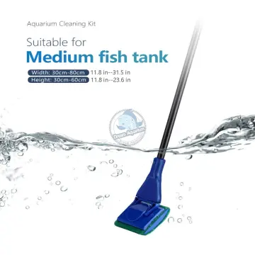 5 In 1 Aquarium Cleaning Tools Set Brush Scraper Fish Net Fork  Multifunctional Fish Tank Cleaning