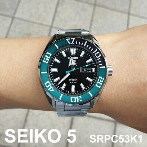 นาฬิกาข้อมือ-ยี่ห้อ-seiko-รุ่น-srpc53k1-นาฬิกากันน้ำ-100-เมตร-นาฬิกาสายสแตนเลส
