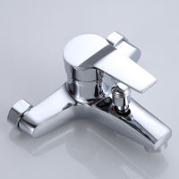 Triple Bathtub Hot and Cold Mixing Water Faucet Sink Spray Shower Head Deck Mounted Basin Mixer Taps Home Improvement