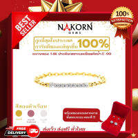 Nakorn Gems(นครเจมส์) แหวนโซ่ทองแท้14K ฝังด้วยเพชรเบลเยี่ยมแท้น้ำงามมีการเจียรนัยแบบFull cut ช่วยให้ตัวเพชรดูสว่างเป็นประกาย น่าจับจอง