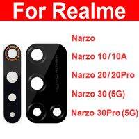 Novaphopat เลนส์แก้วกล้องมองหลังสำหรับ Realme Narzo Narzo 10 10A 20 20Pro 30 30Pro 5G ชิ้นส่วนหลังฝาครอบเลนส์กล้อง