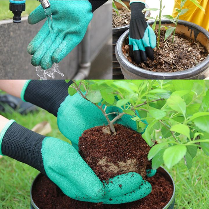 be-worth-ถุงมือทำสวนด้วยปลายนิ้วกรงเล็บสำหรับขุดสวนกุหลาบปลูกถุงมือตัดแต่งกิ่งถุงมือขุด