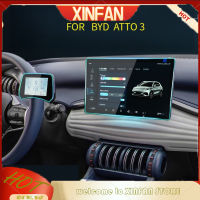 หน้าจอกระจกเทมเปอร์ XINFAN ฟิล์มป้องกันสำหรับ BYD ATTO 3 Dolphin