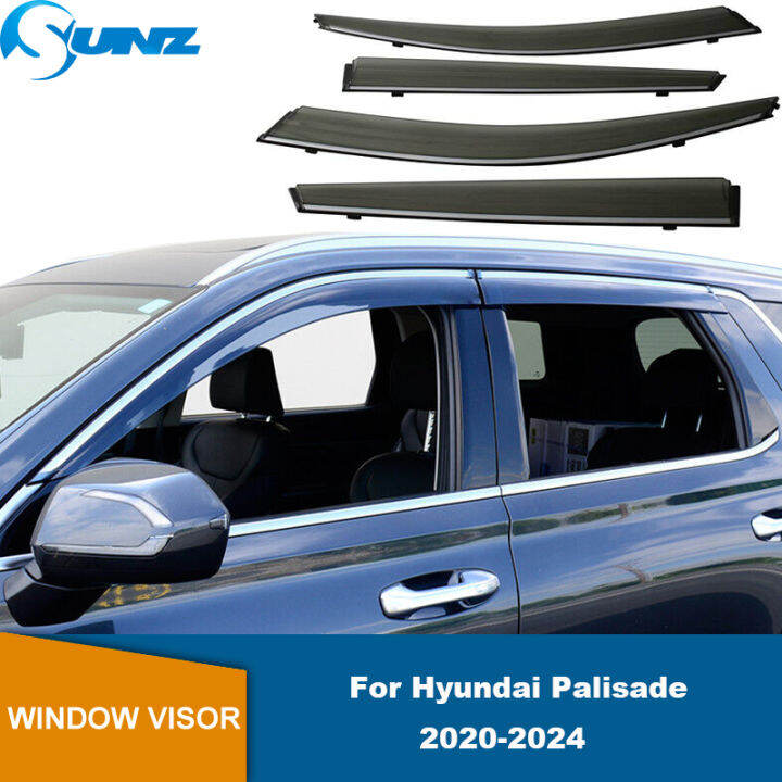 Car Window Visor Sun Rain For Hyundai Palisade 2020 2021 2022 2023 2024 ...