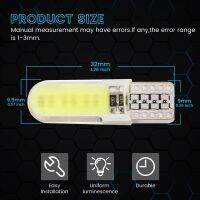 1pcs W5W T10 COB 12 SMD SILICA 12V LED Bulb White red blue PINK Light Bulbs Turn Side Maker Cars Door Headlight Signal Lamp