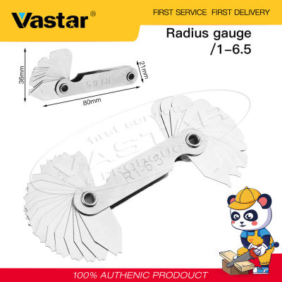 Vastar รัศมีมาตรวัด R1-R100ชิ้นเกจวัด Feeler เมตริกเครื่องยนต์หัวโค้งเครื่องมือวัด